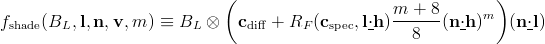 Deferred lighting equation 7