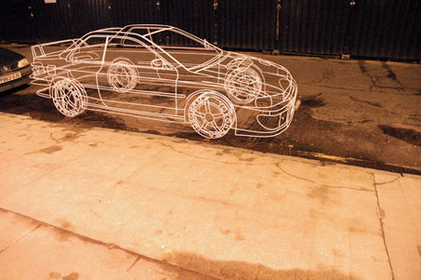 Wireframe Toyota by Benedict Radcliffe