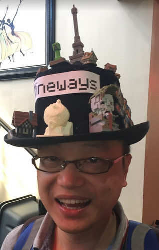 David Ng in the Mineways hat