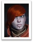 A person with red hair and black dots on her face

AI-generated content may be incorrect.