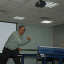 Carl playing Pingpong